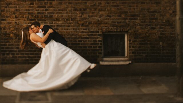 Helena & Daniel Kiss in front of Sister Avenue - Photography by Henry Lowther