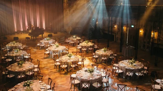 Grand Hall Wedding, Battersea Arts Centre. Photography by James-Allan