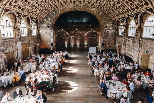 Marianna and Jack Wedding in The Grand Hall Suite, Battersea Art Centre. Photography by Natasa Leoni